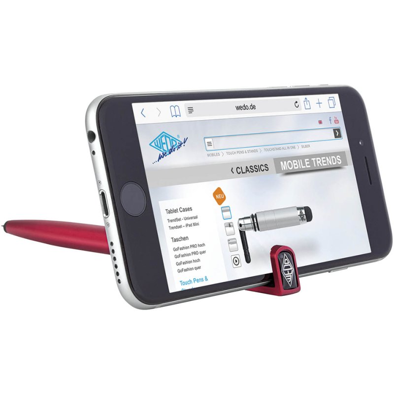 WEDO stylus pen 3-in-1 TRIPLE, touch pen with ballpoint pen, assorted colours, 16 pieces